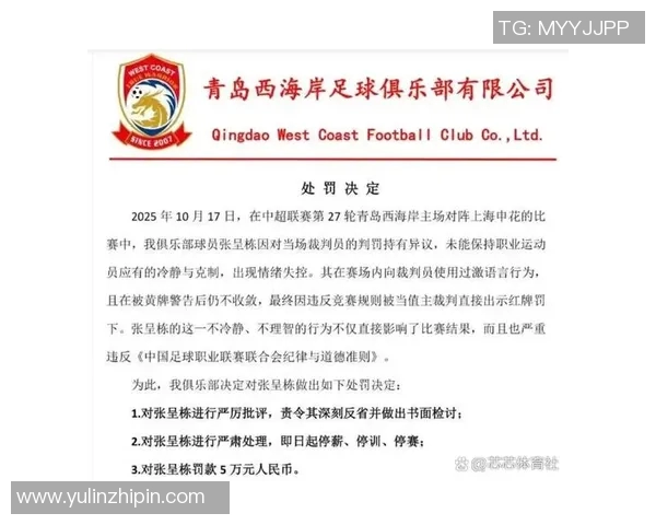官方公告：因违规交易行为 球员遭重罚并停赛处理